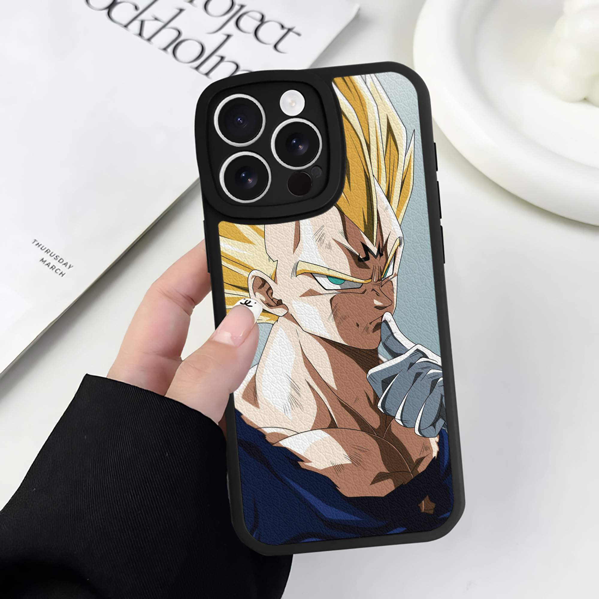（画像用） ドラゴンボール DRAGON BALL 【iPhone 16シリーズ対応】シリコンスマホケース（レザー調） 材質：シリコン